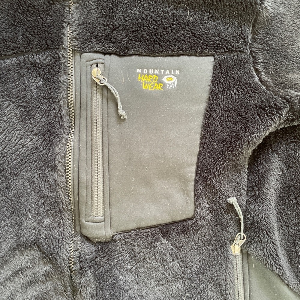 Mountain Hardwear Monkey Woman Fleece Jacket Black Full Zip Polartec Large - Picture 8 of 16